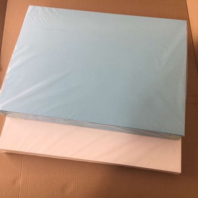China Uniform Coating Screen Printing Water Transfer Decal Paper Bule 390 * 540 Mm For Glass / Metal supplier